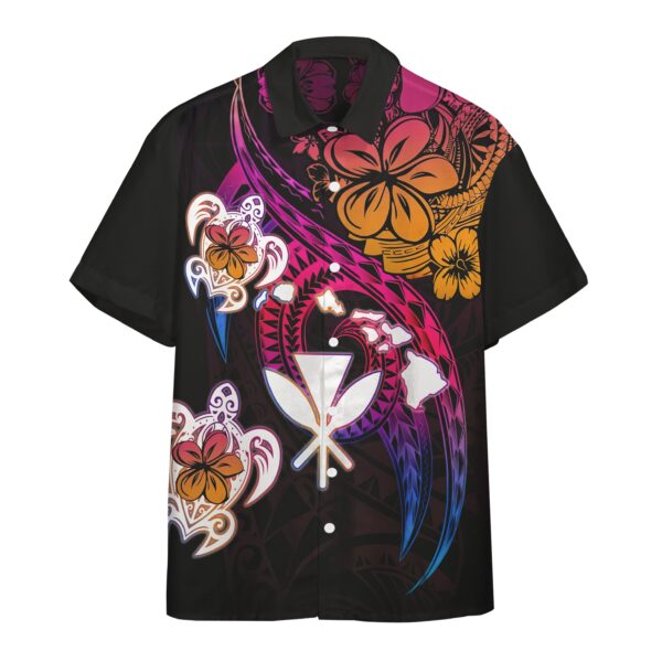 Amazing Polynesian Hawaii Frangipani Flower Custom Short Sleeve Shirt