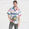 America Independence Day Bald Eagle Custom Short Sleeve Shirt 8Kgd3