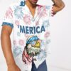 America Independence Day Bald Eagle Custom Short Sleeve Shirt Brjek