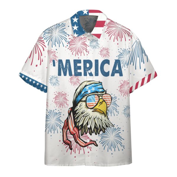 America Independence Day Bald Eagle Custom Short Sleeve Shirt