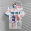 America Independence Day Horses Custom Short Sleeve Shirt Zmh5B