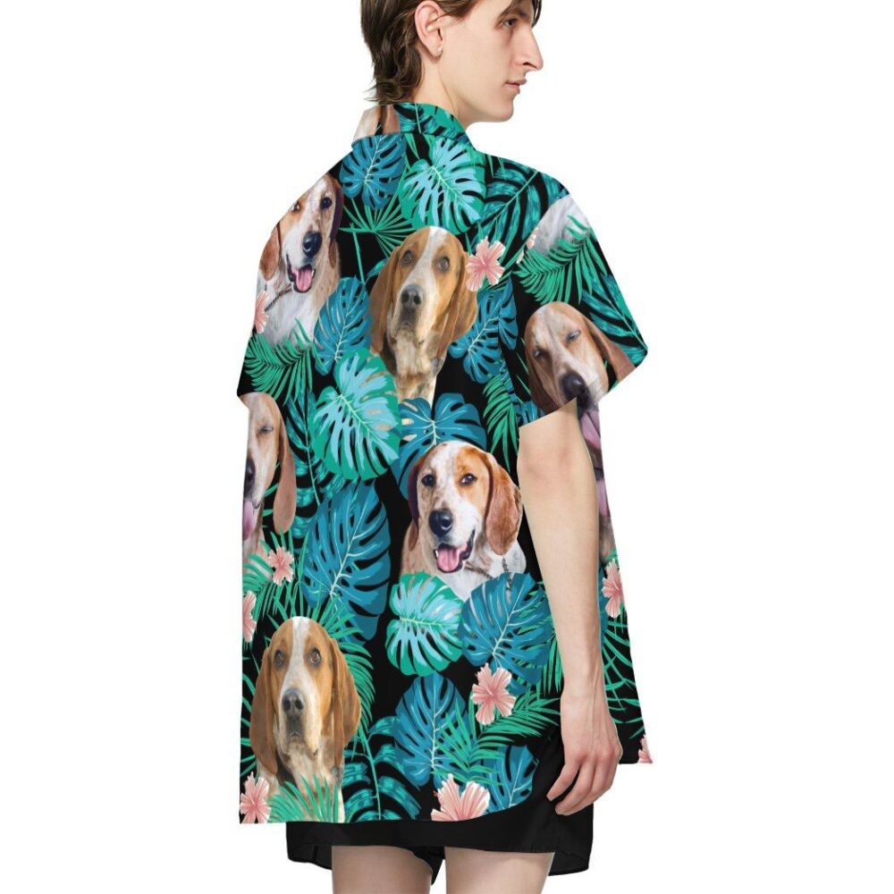 American English Coonhound Dog Summer Custom Short Sleeve Shirt