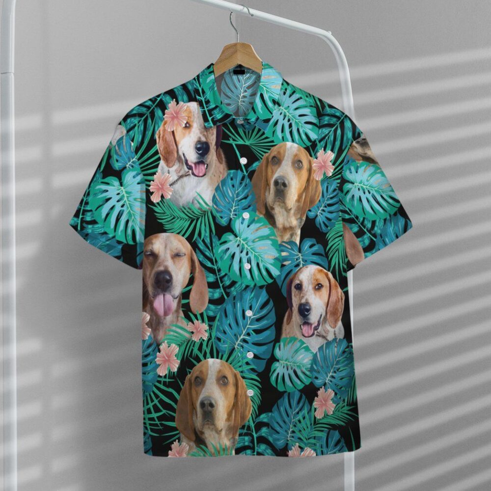 American English Coonhound Dog Summer Custom Short Sleeve Shirt