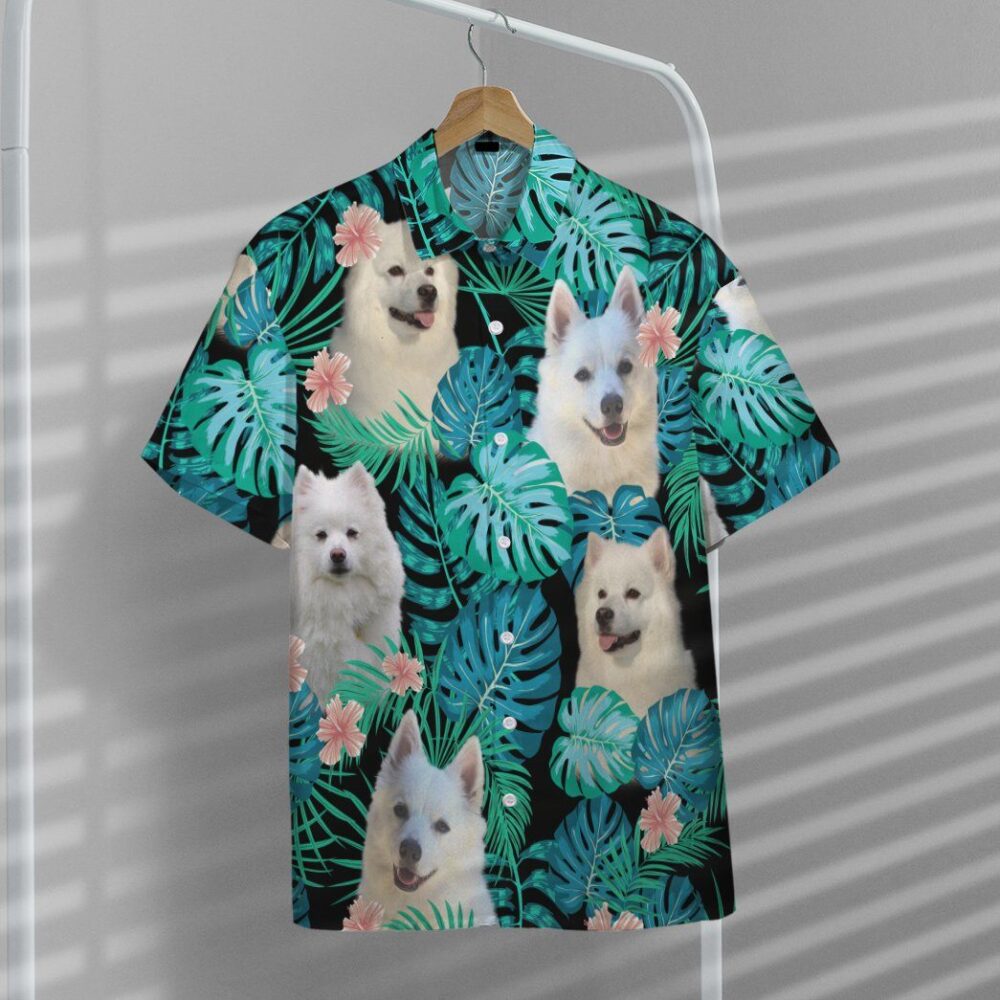 American Eskimo Dog Summer Custom Short Sleeve Shirt