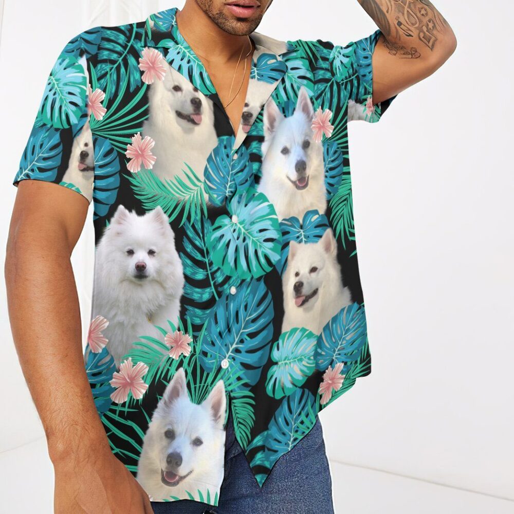 American Eskimo Dog Summer Custom Short Sleeve Shirt