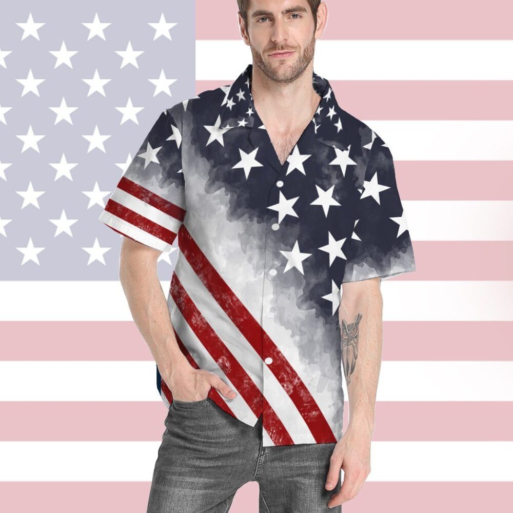 American Flag Custom Short Sleeve Shirt