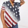 American Flag Custom Short Sleeve Shirt Yfntr