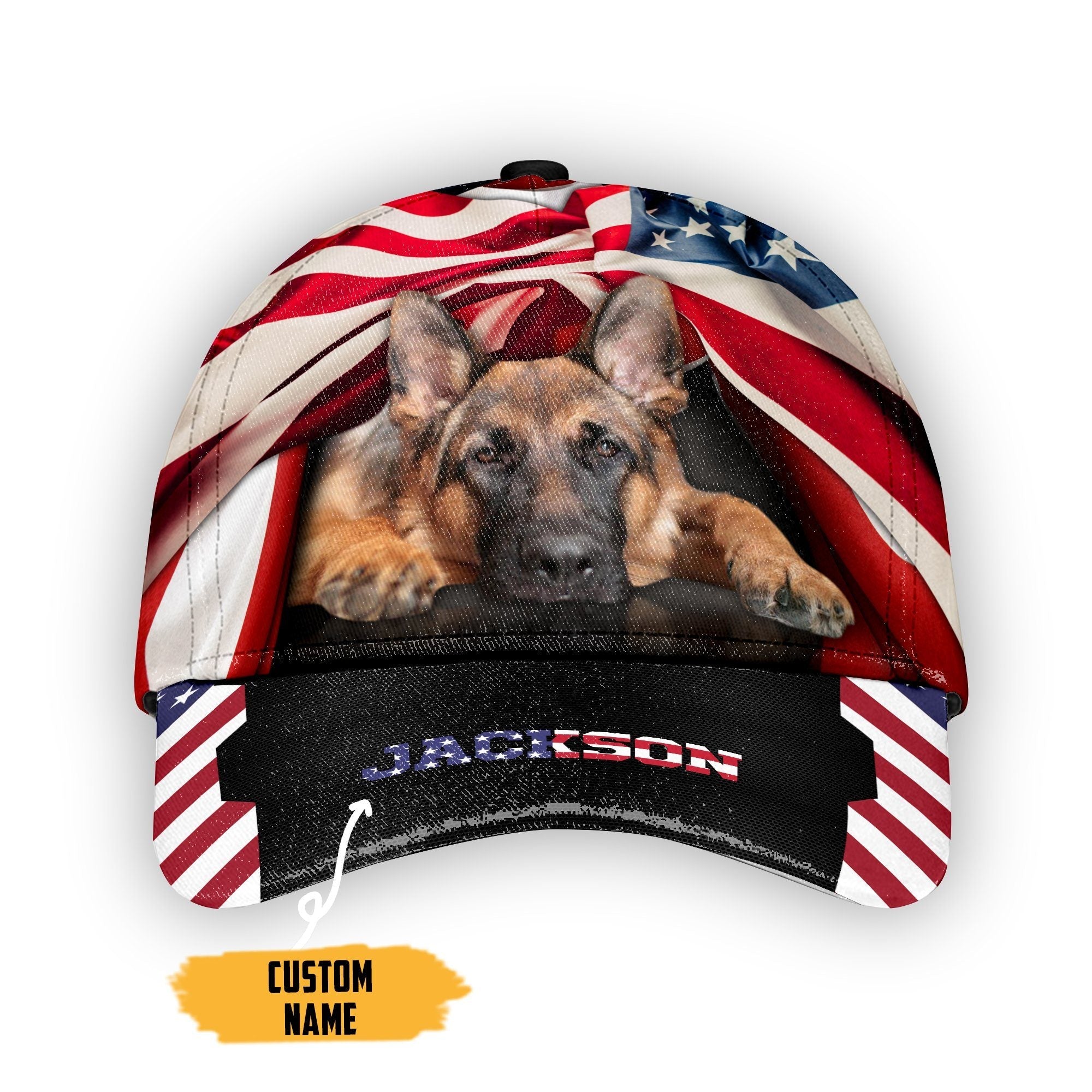 American German Shepherd Custom Name Classic Cap