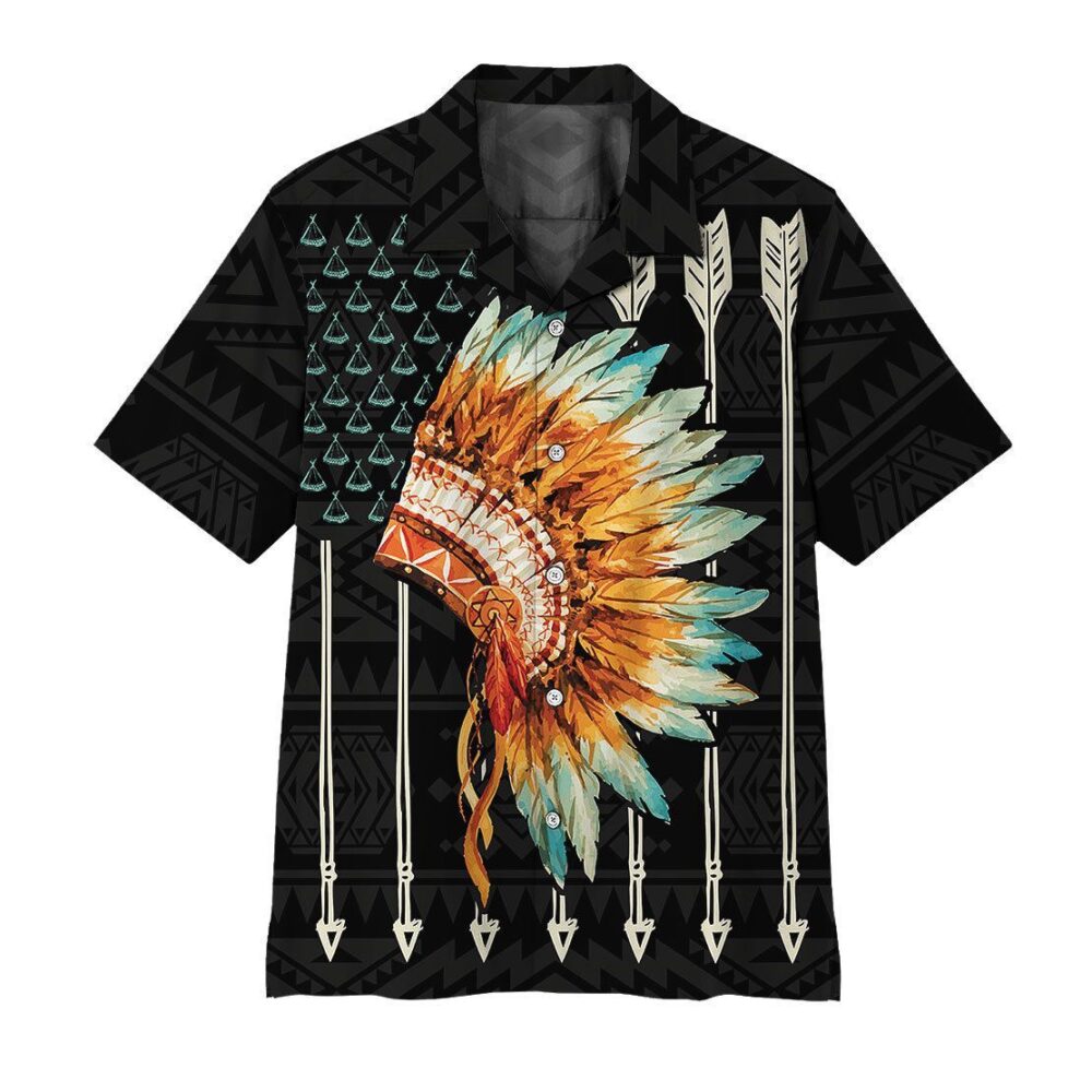 American Native Flag Hawaii Shirt