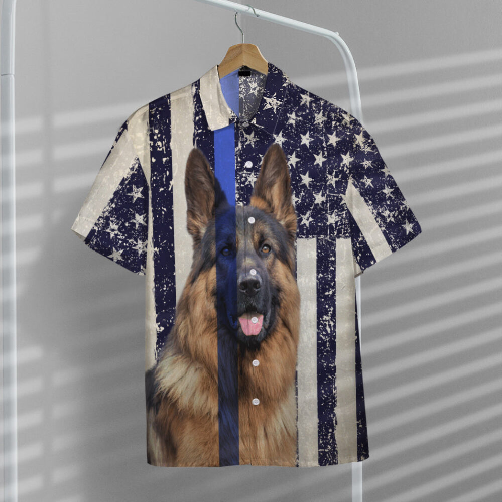 American Police Dog Flag Hawaii Shirt