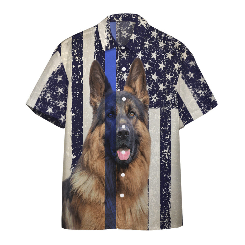 American Police Dog Flag Hawaii Shirt