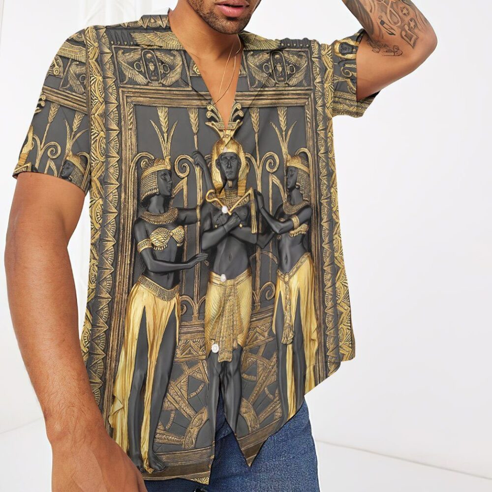 Ancient Egypt Pharao Custom Short Sleeves Shirt