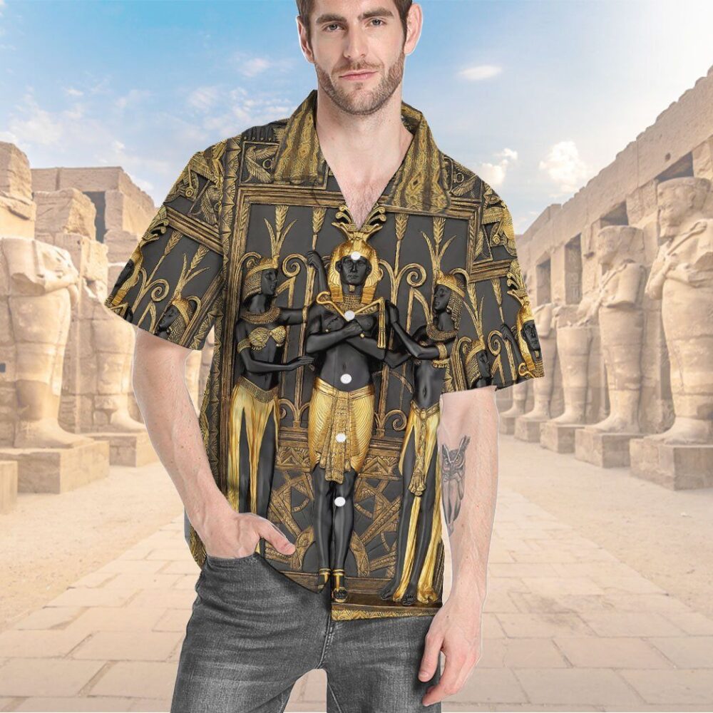 Ancient Egypt Pharao Custom Short Sleeves Shirt