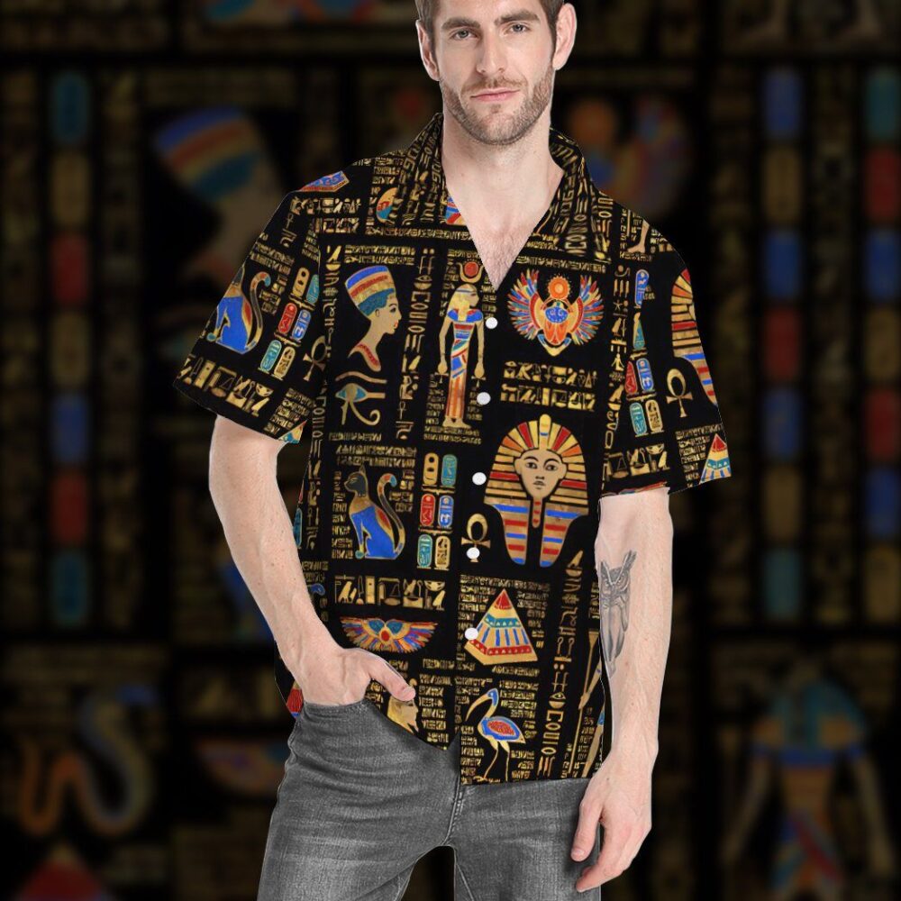 Ancient Egyptian Deities Custom Short Sleeves Shirt