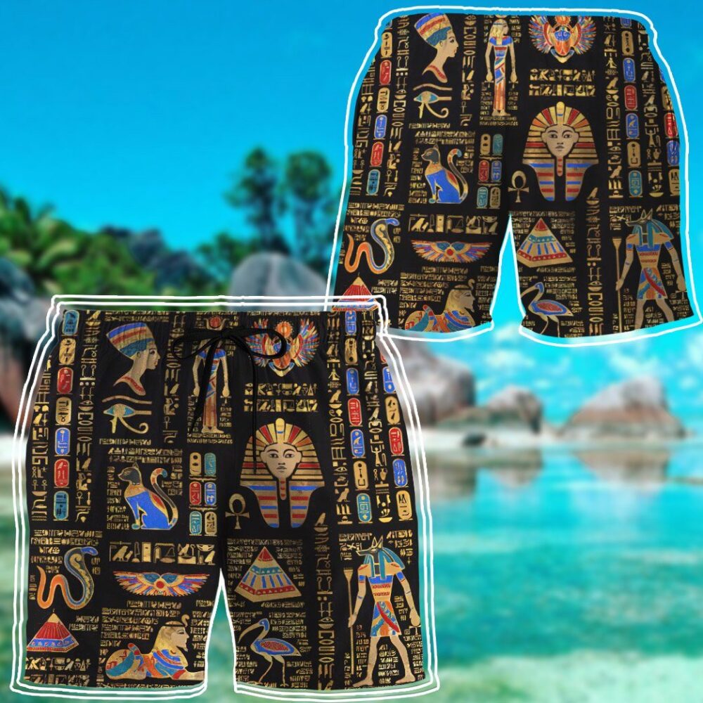 Ancient Egyptian Deities Custom Short Sleeves Shirt