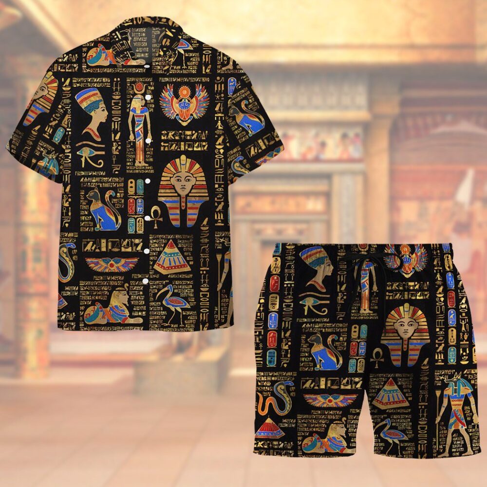 Ancient Egyptian Deities Custom Short Sleeves Shirt