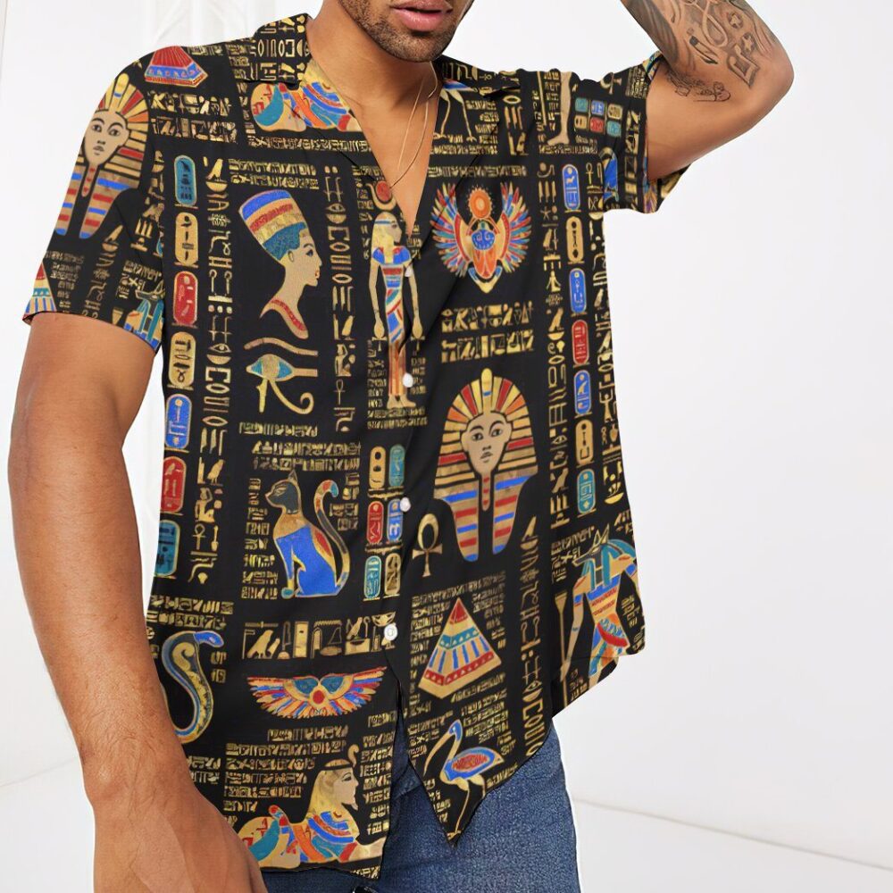 Ancient Egyptian Deities Custom Short Sleeves Shirt