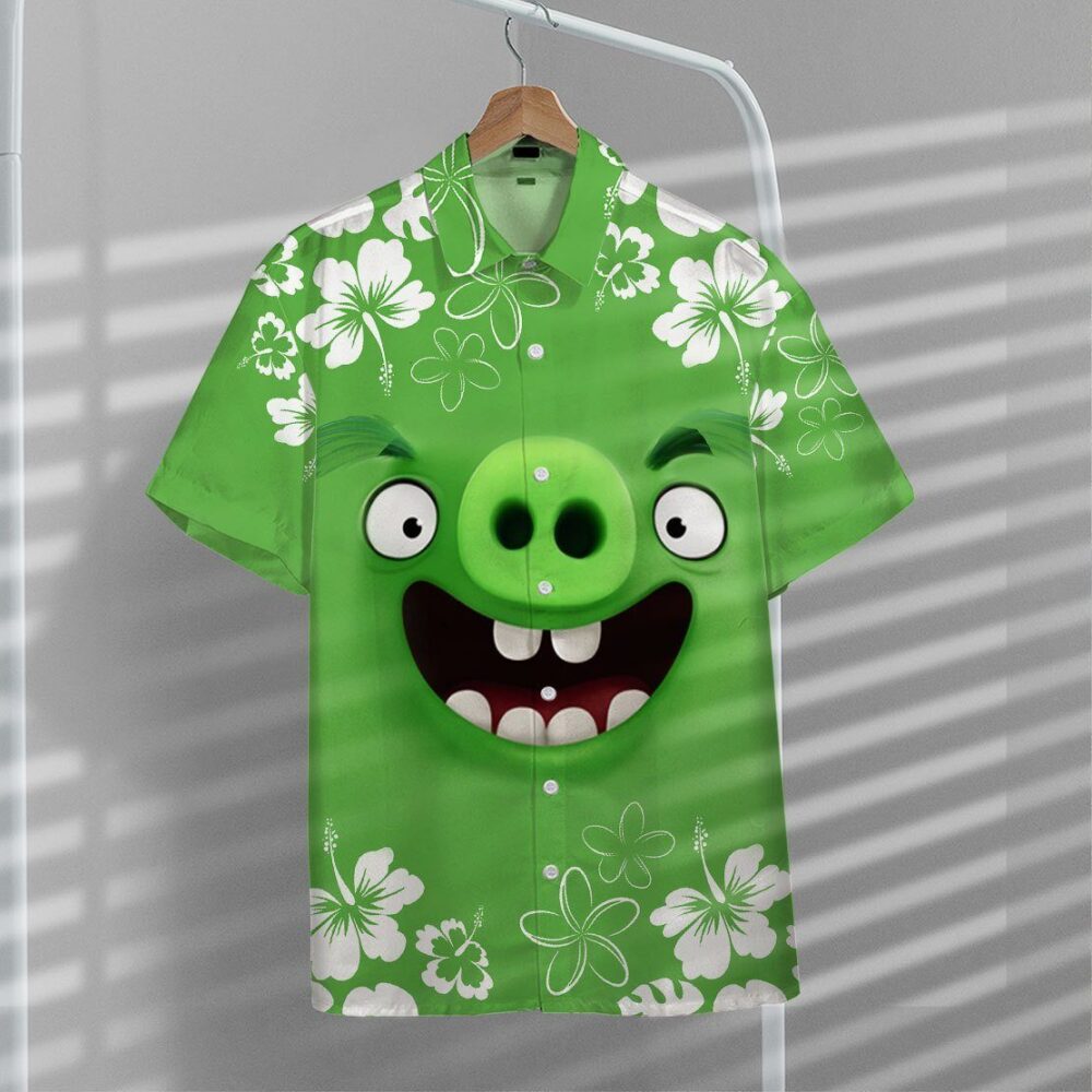 Angry Bird Pig Hawaii Shirt