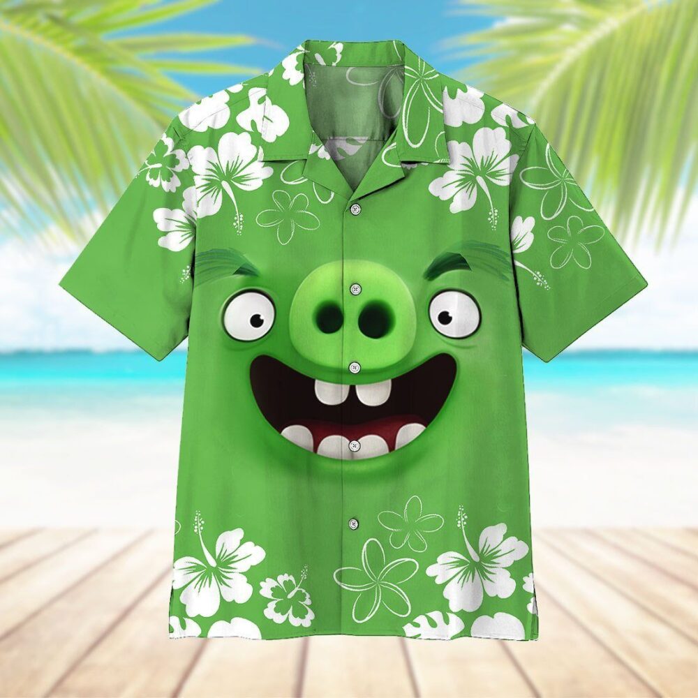 Angry Bird Pig Hawaii Shirt