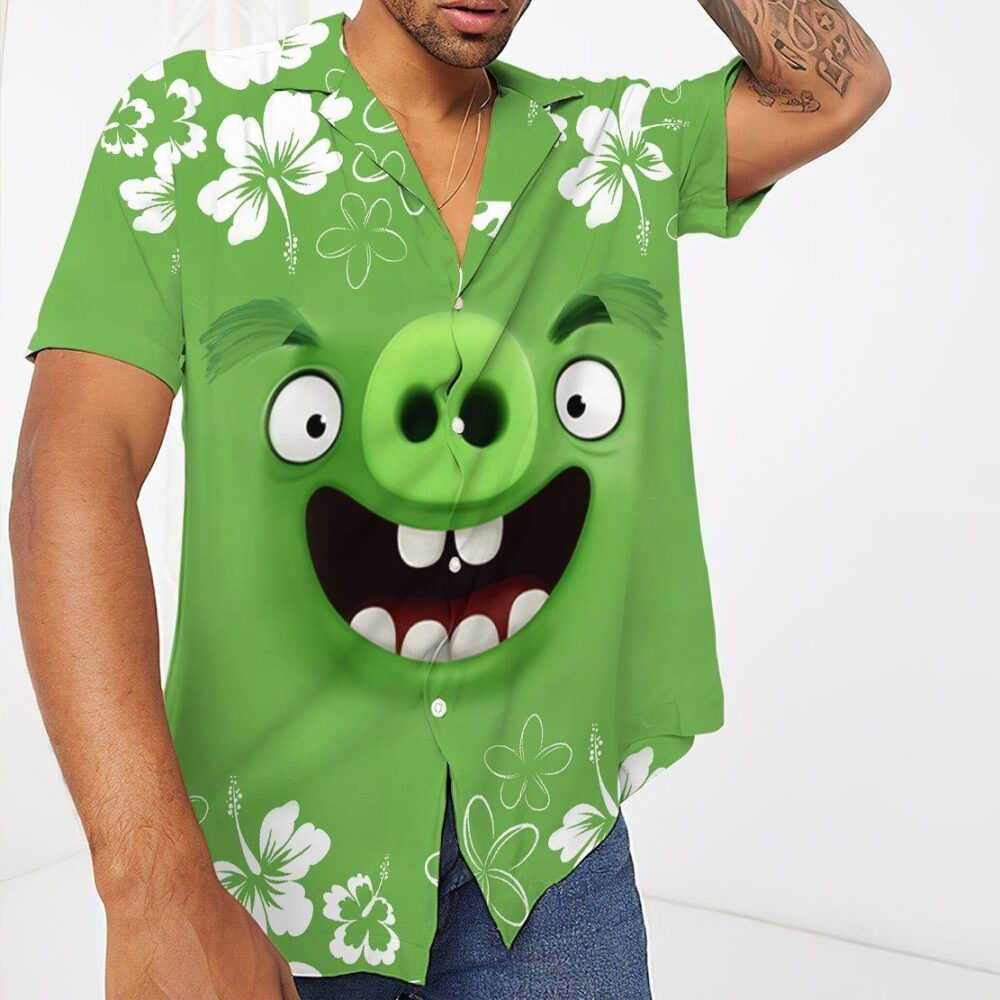 Angry Bird Pig Hawaii Shirt