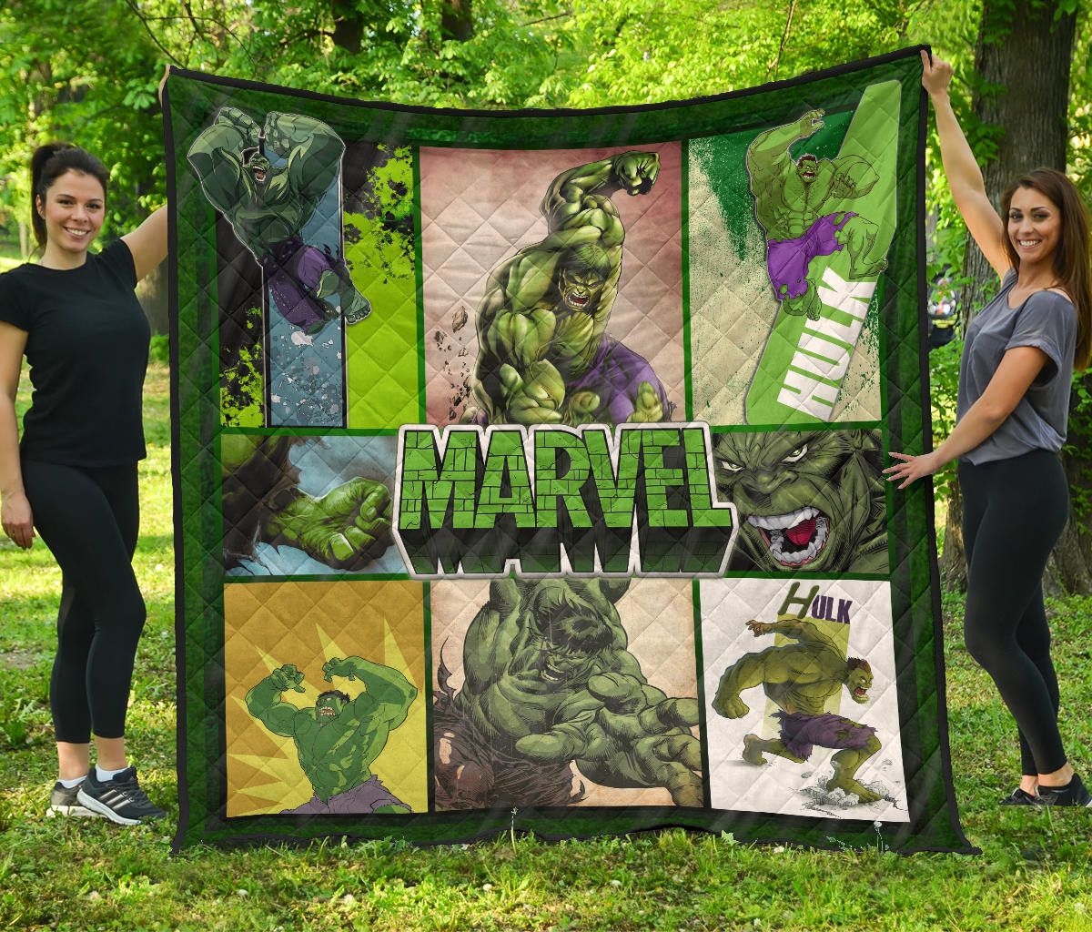 Angry Hulk Swamp Thing Premium Quilt Blanket Movie Home Decor Custom For Fans