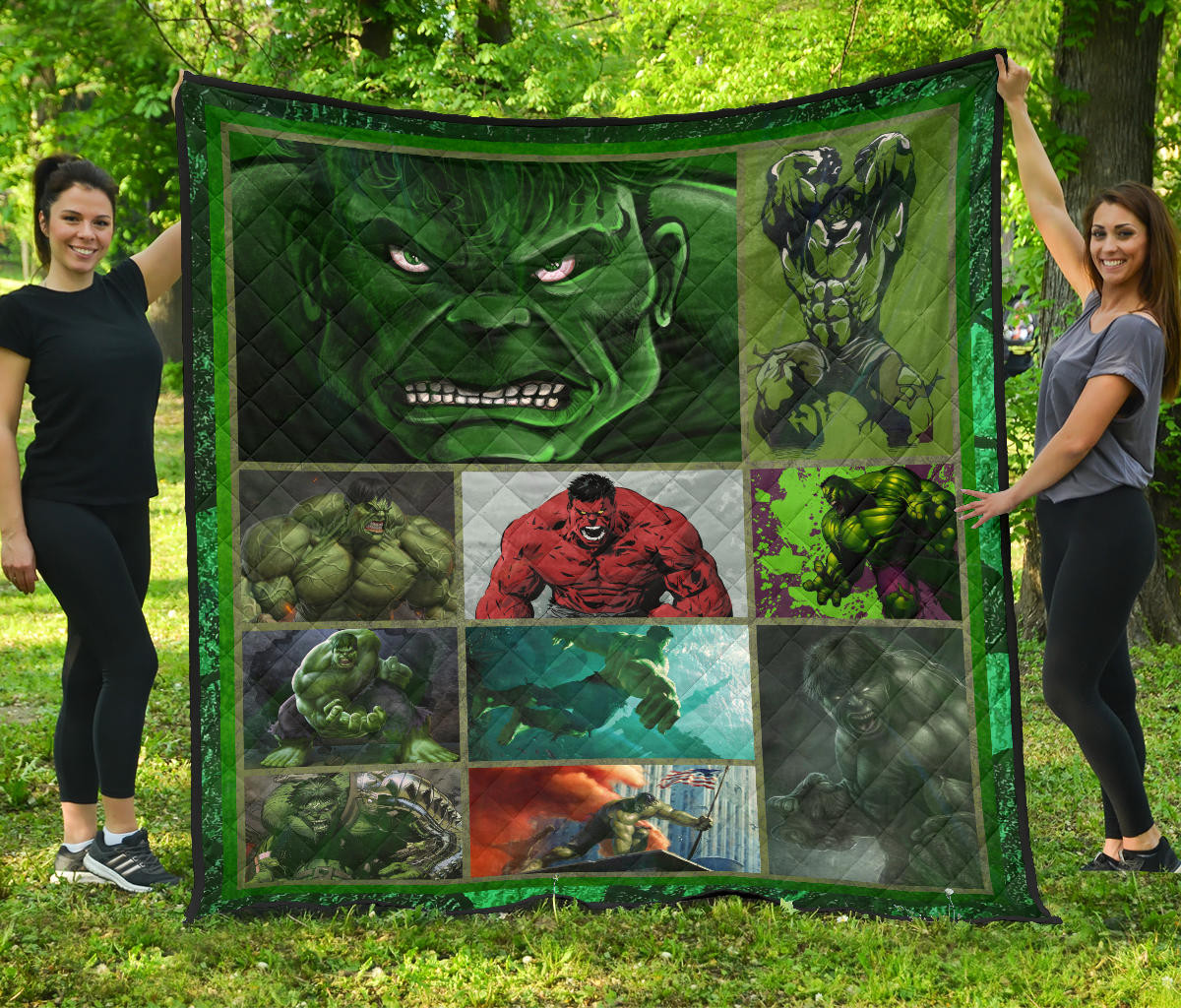 Angry Hulk The Incredible Hulk Premium Quilt Blanket Movie Home Decor Custom For Fans