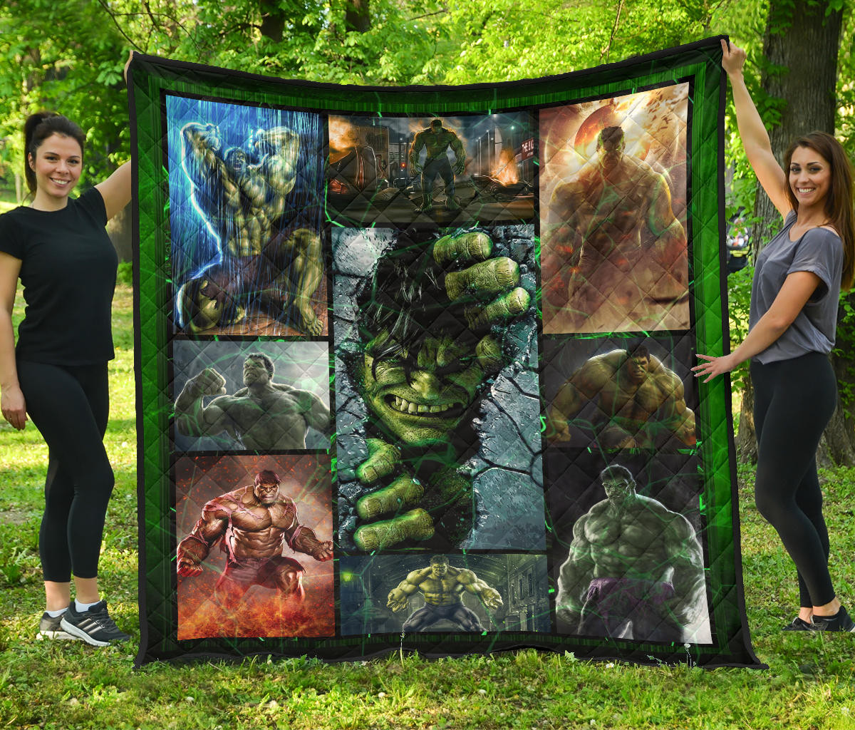 Angry Hulk The Incredible Hulk Premium Quilt Blanket Movie Home Decor Custom For Fans