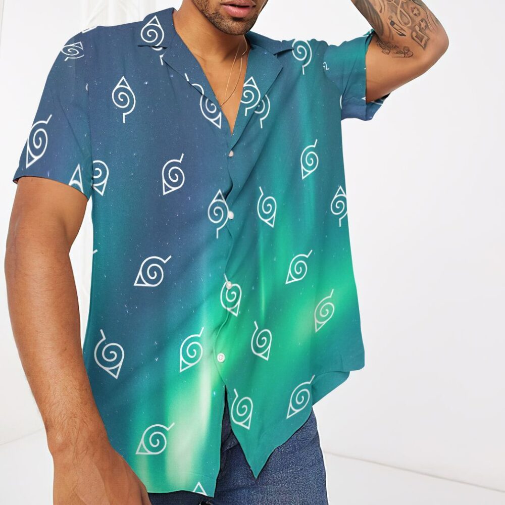 Naruto Aurora Button Up Hawaii Shirt