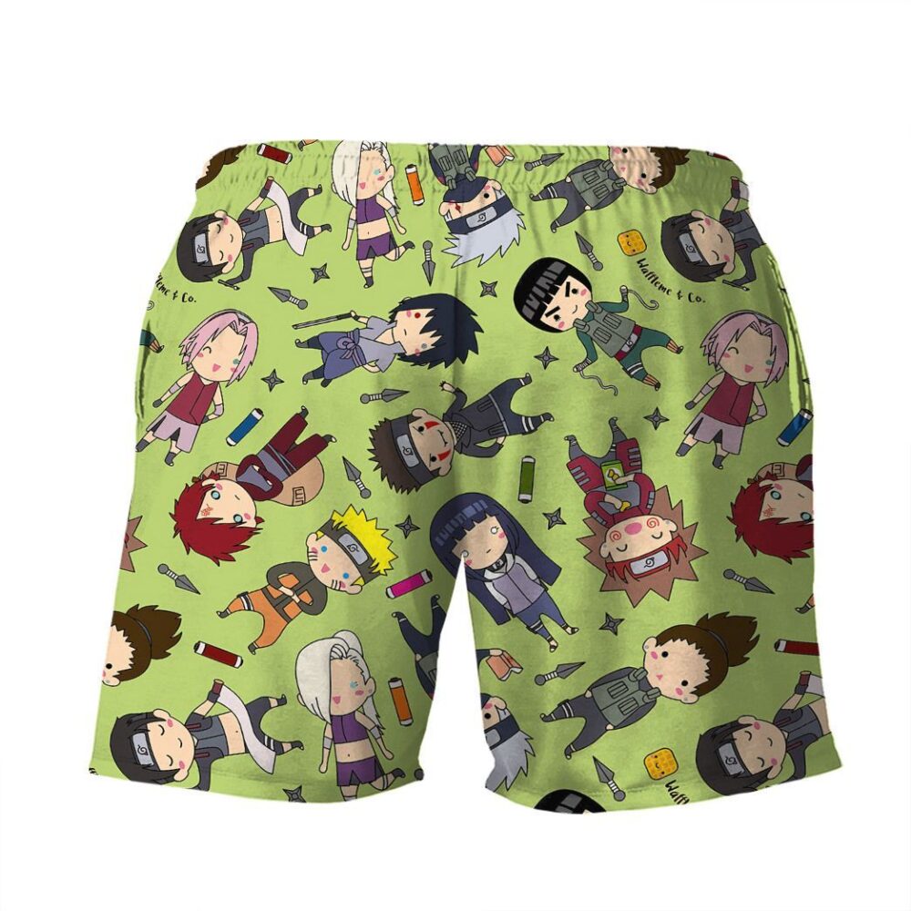 Naruto Chibi Characters Button Up Hawaii Shirt