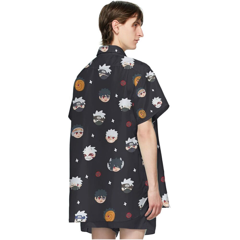 Naruto Chibi Heads Button Up Hawaii Shirt