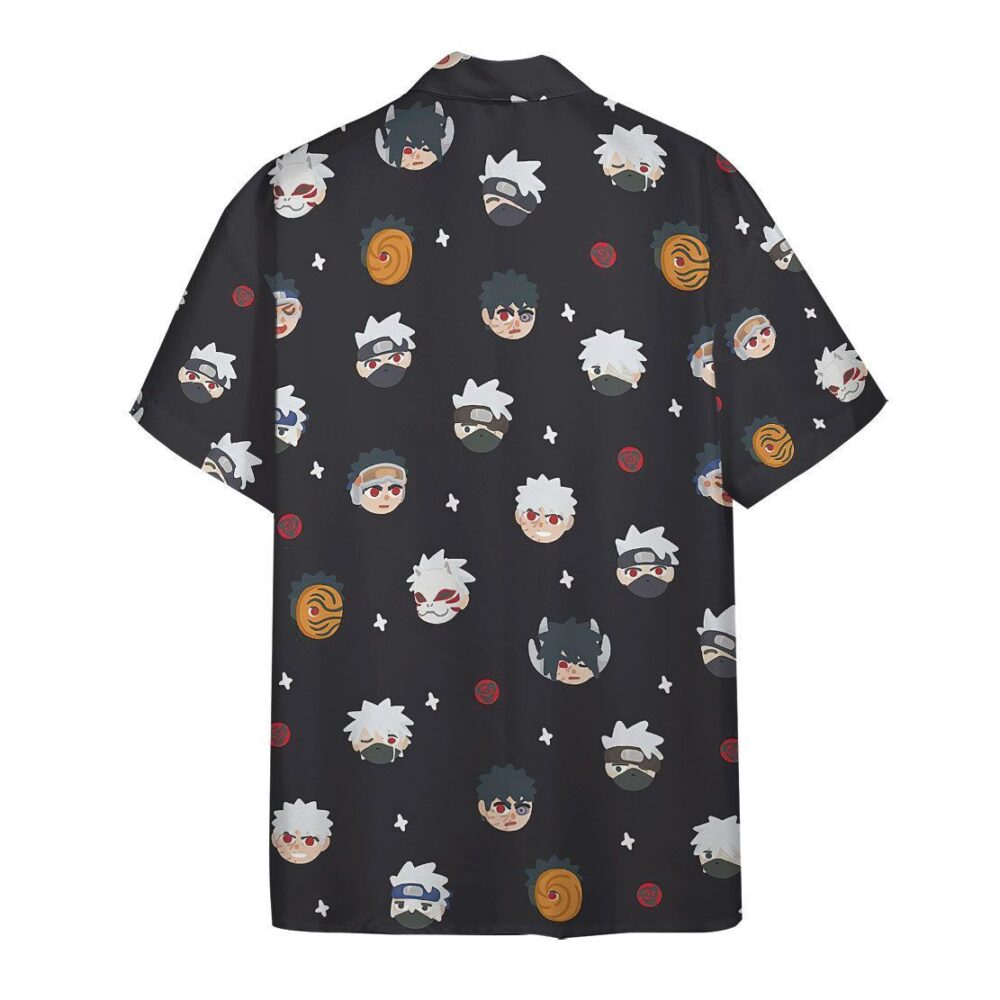 Naruto Chibi Heads Button Up Hawaii Shirt