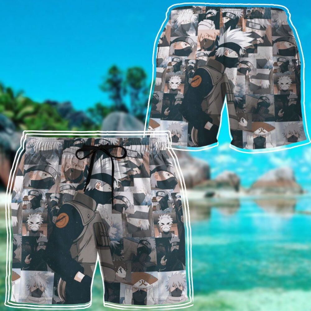 Naruto Kakashi Button Up Hawaii Shirt