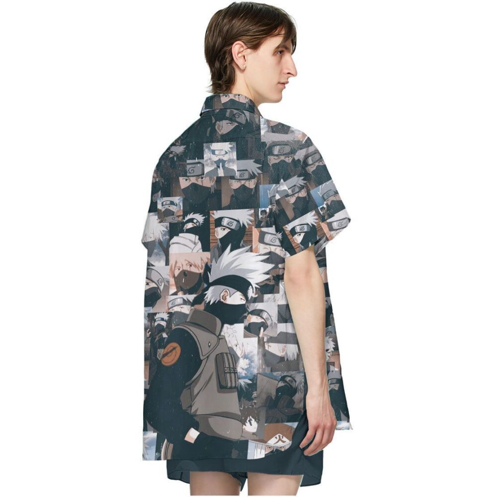 Naruto Kakashi Button Up Hawaii Shirt