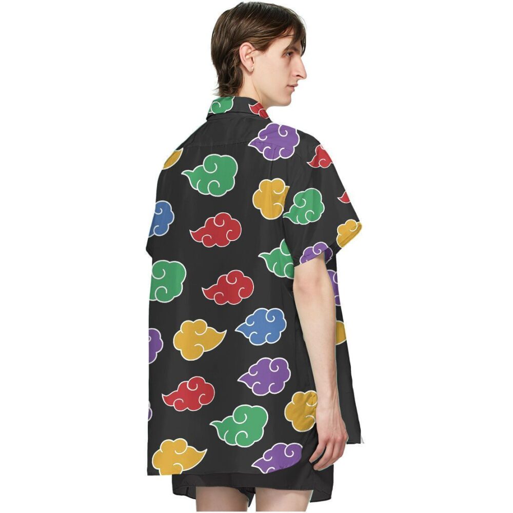 Naruto Shippuden Akatsuki Colorful Pattern Hawaii Shirt