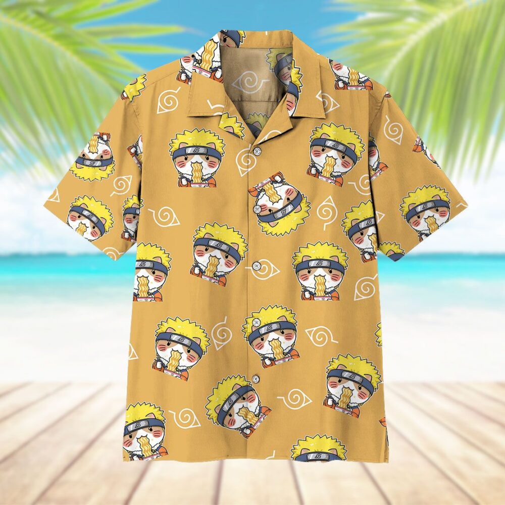 Naruto Shippuden Naruto Button Up Hawaii Shirt