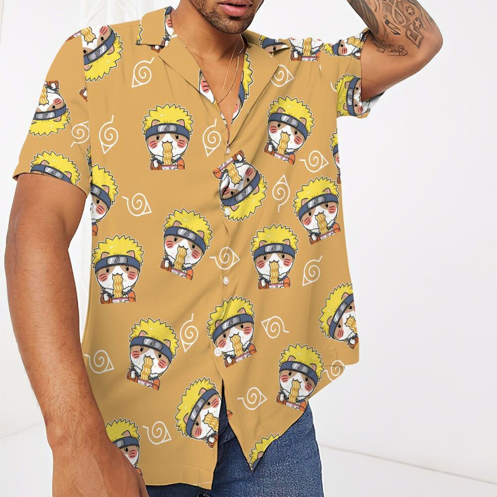 Naruto Shippuden Naruto Button Up Hawaii Shirt