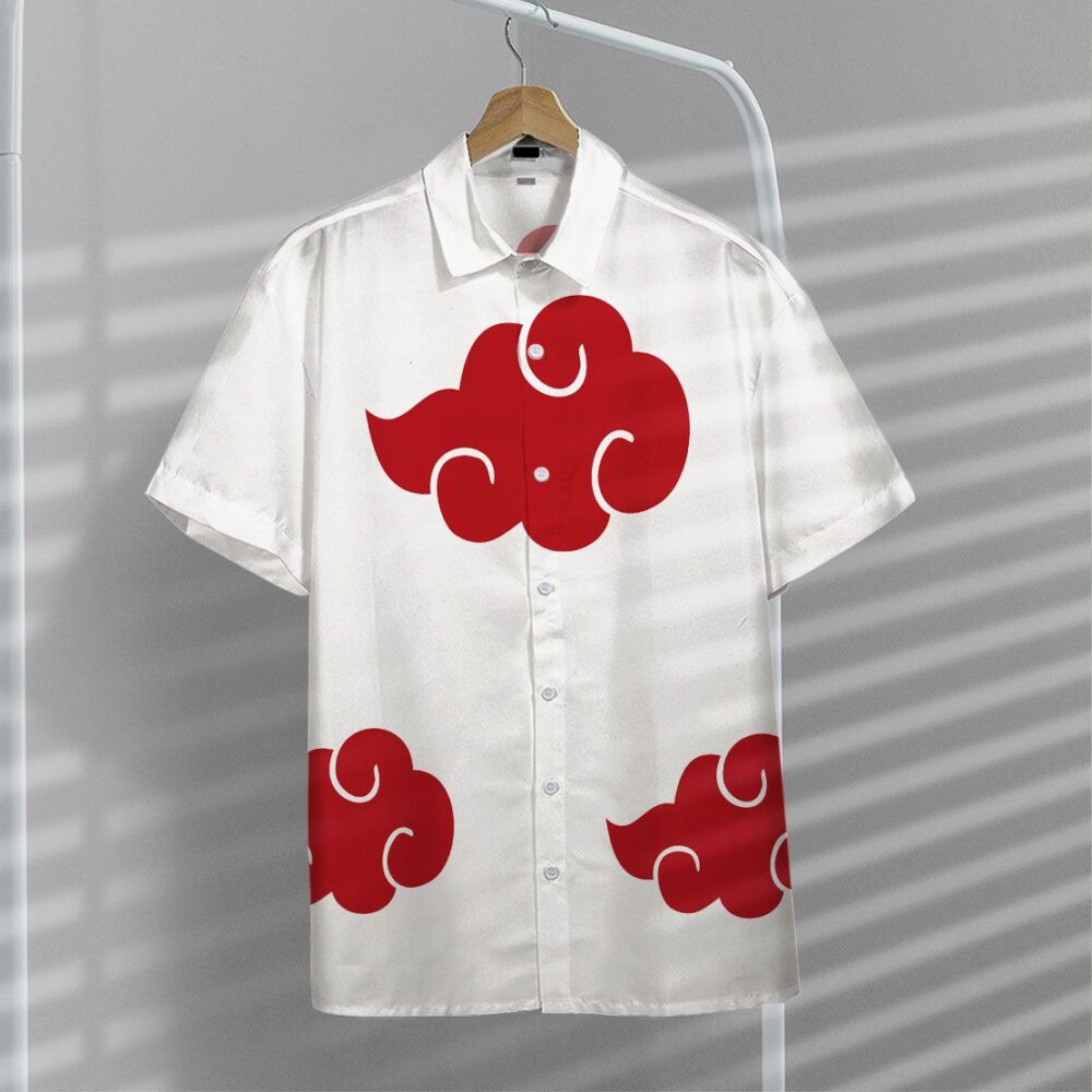 Naruto Shippuden White Akatsuki Custom Hawaii Shirt