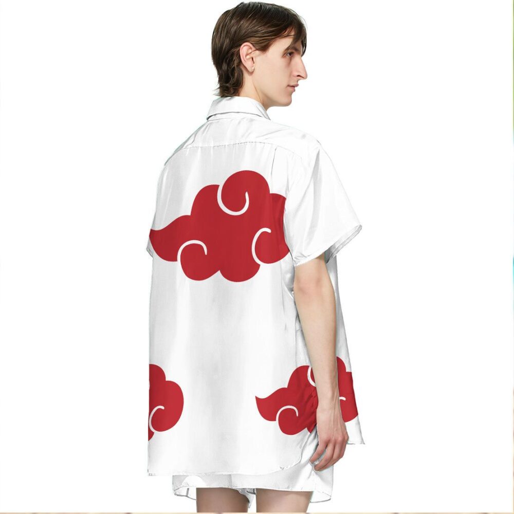 Naruto Shippuden White Akatsuki Custom Hawaii Shirt