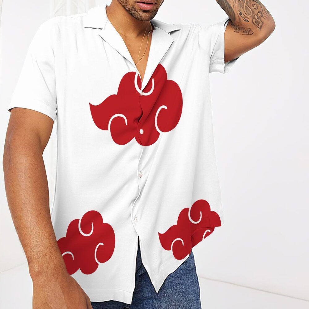 Naruto Shippuden White Akatsuki Custom Hawaii Shirt