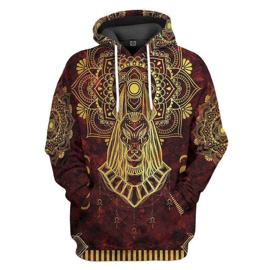 Anubis Egypt All Over Print T-Shirt Hoodie Apparel