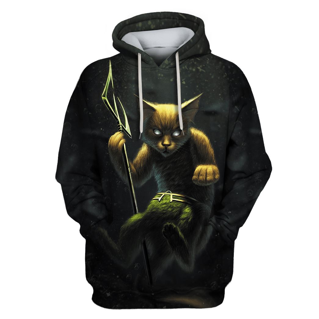 Aquaman Cat Version Custom T-Shirt Hoodie Apparel