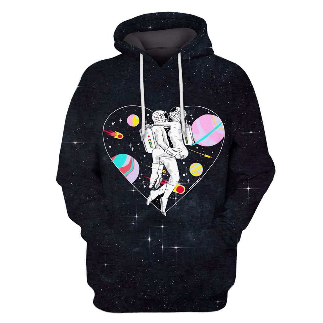 Astronaut Couper Lovers OuterSpace Custom T-Shirt Hoodie Apparel