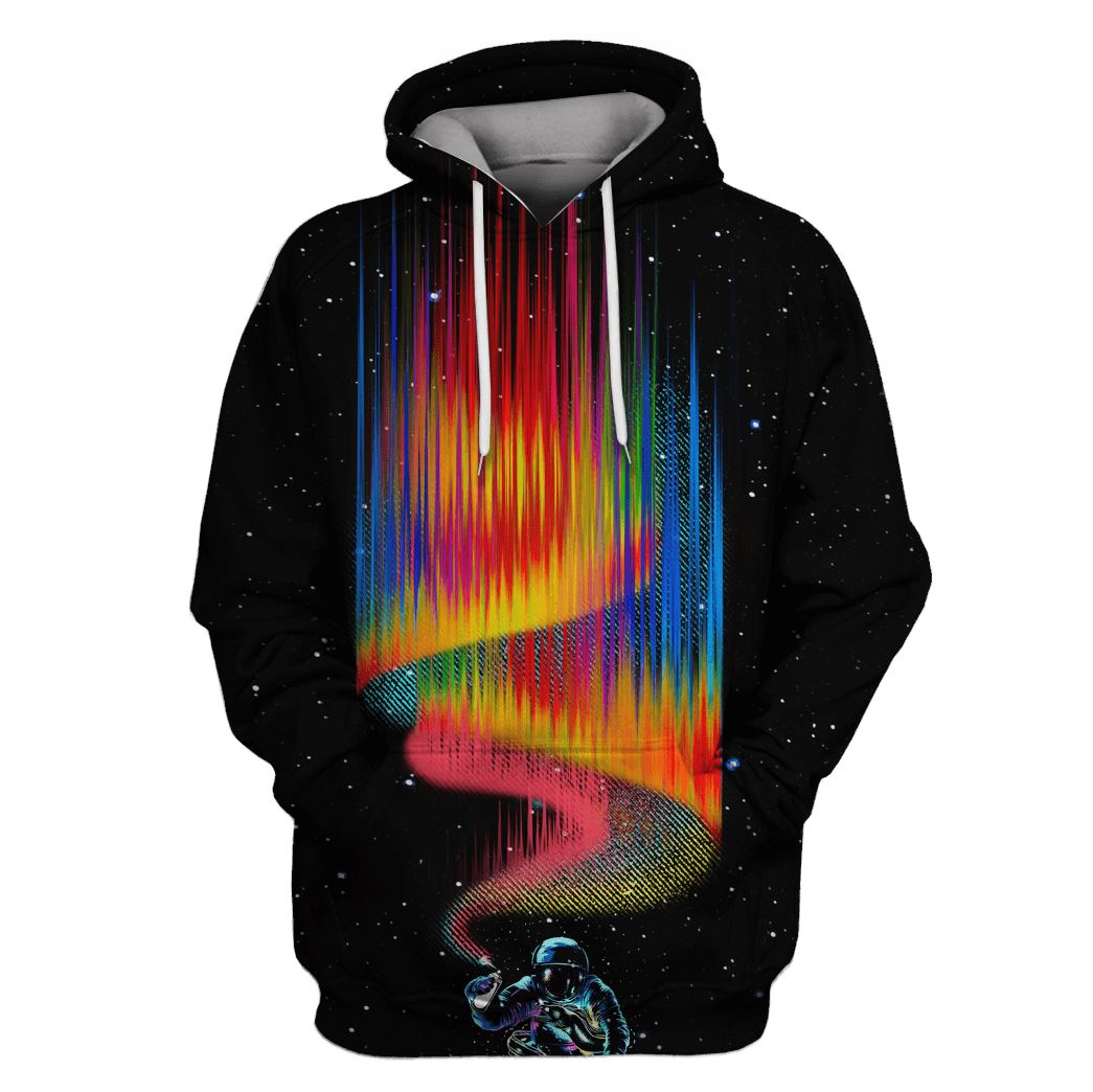 Astronaut Filling Color OuterSpace Custom Hoodies Apparel