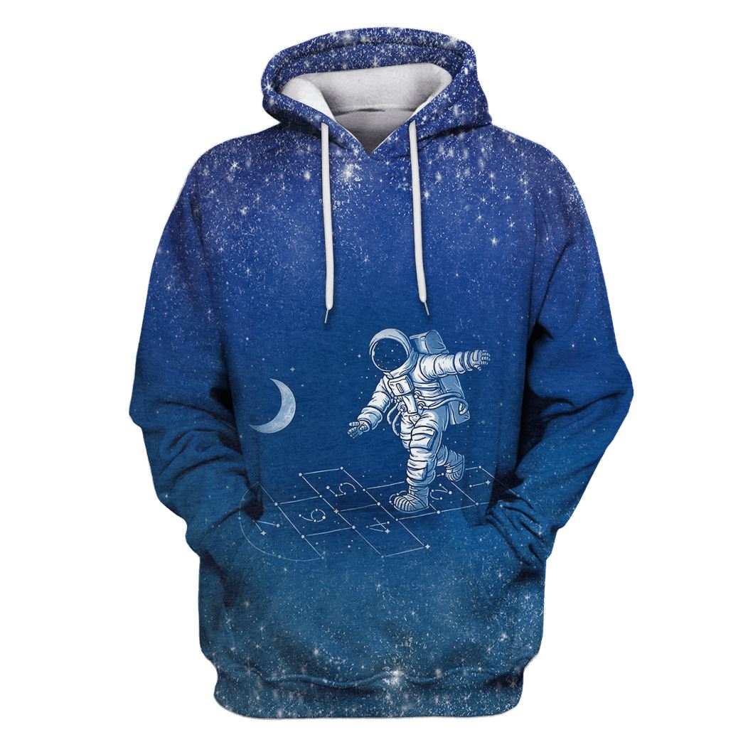 Astronaut in the space Custom T-Shirt Hoodie Apparel