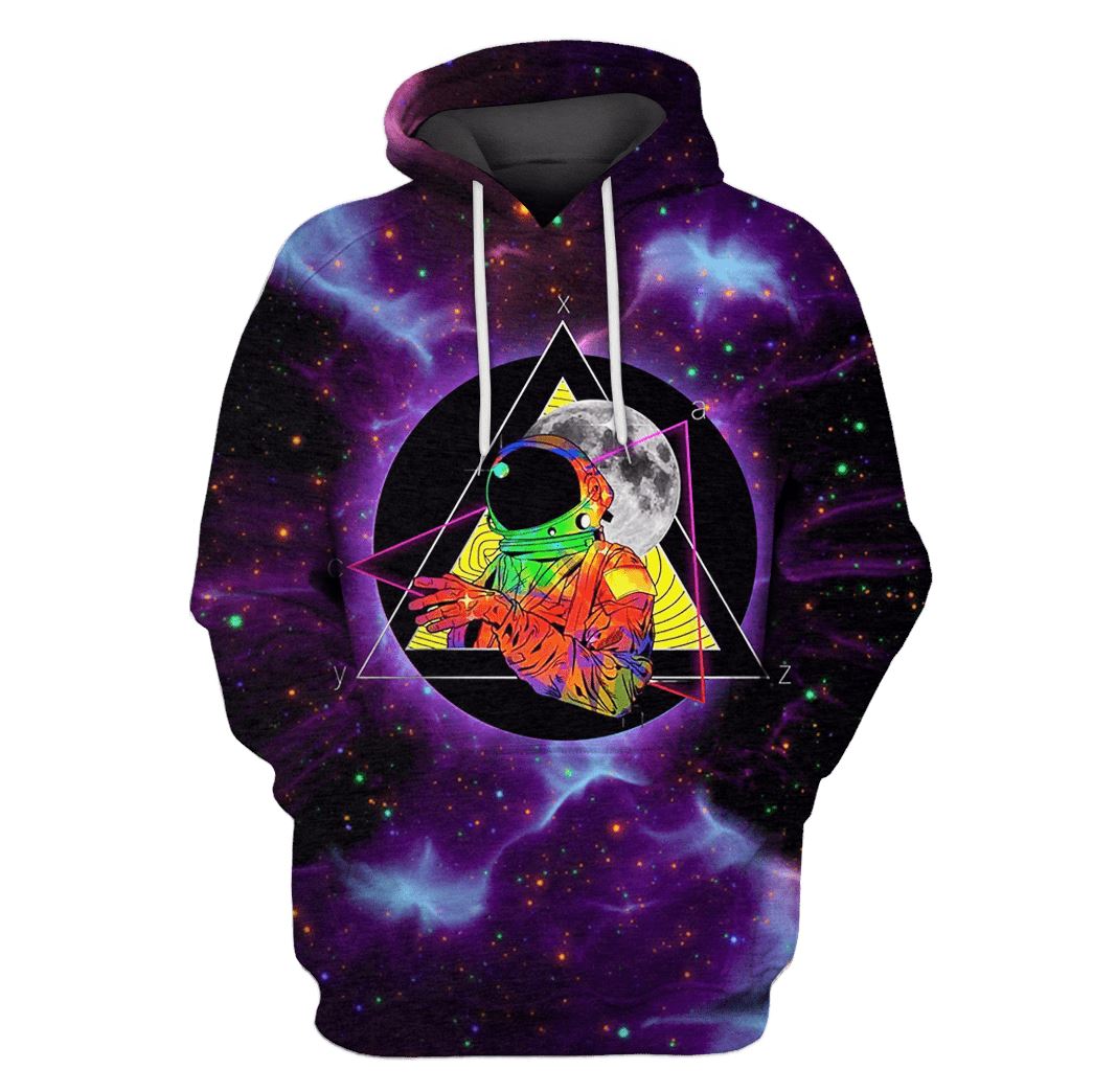 Astronaut with the moon Custom T-Shirt Hoodie Apparel