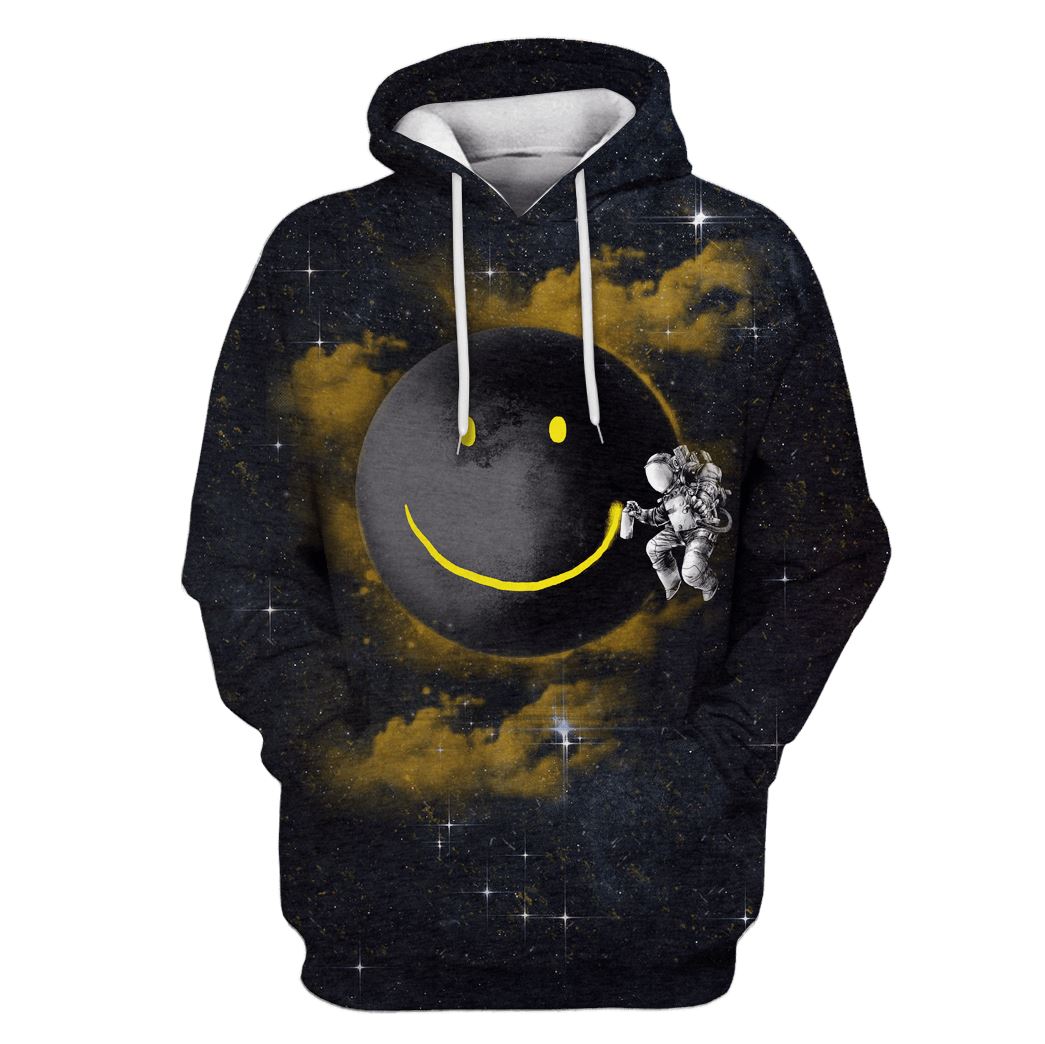 Astronaut with the smile Custom T-Shirt Hoodie Apparel