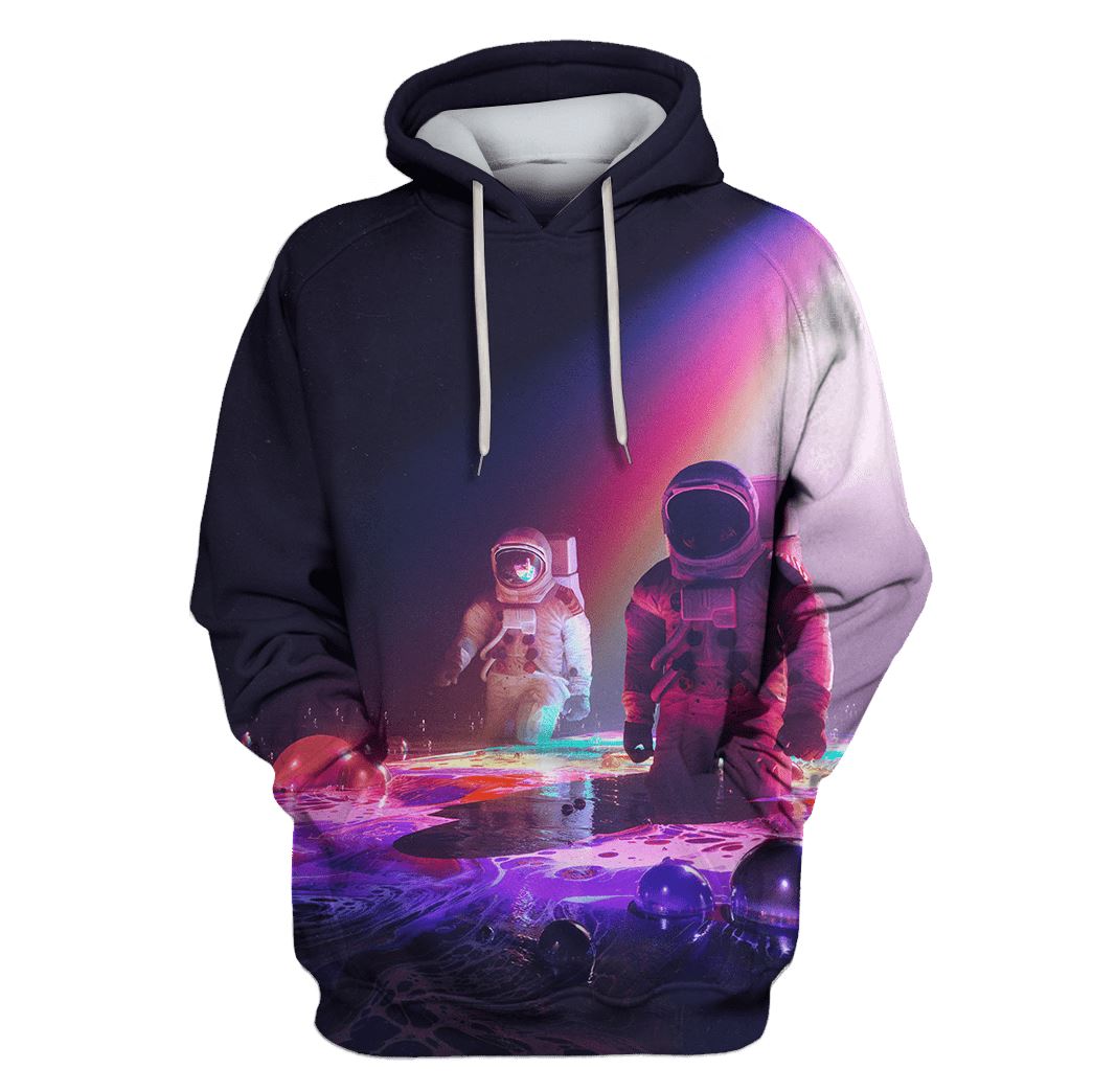 Astronauts Jumping Into The Light Custom T-Shirt Hoodie Apparel