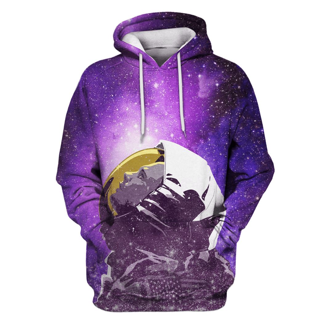 Astronut Looking Up Galaxy Custom T-Shirt Hoodie Apparel