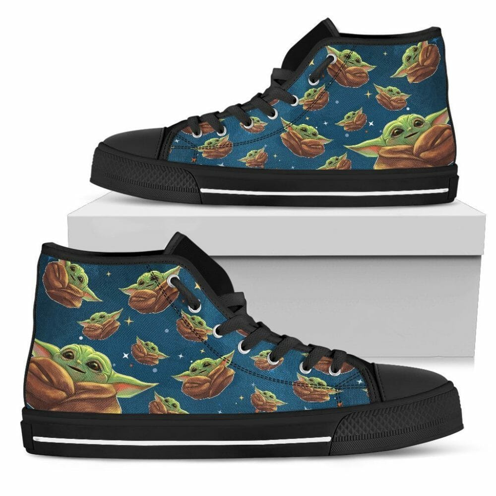 Baby Yoda Sneakers High Top Custom Shoes