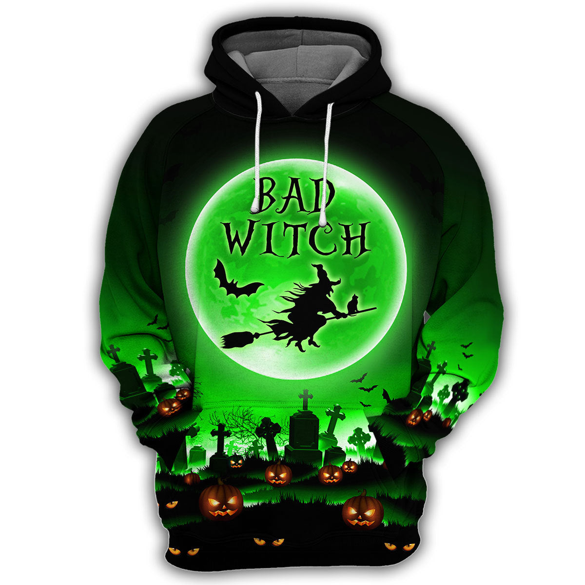 Bad Witch Halloween Unique All Over Print T-Shirt Hoodie Gift Ideas